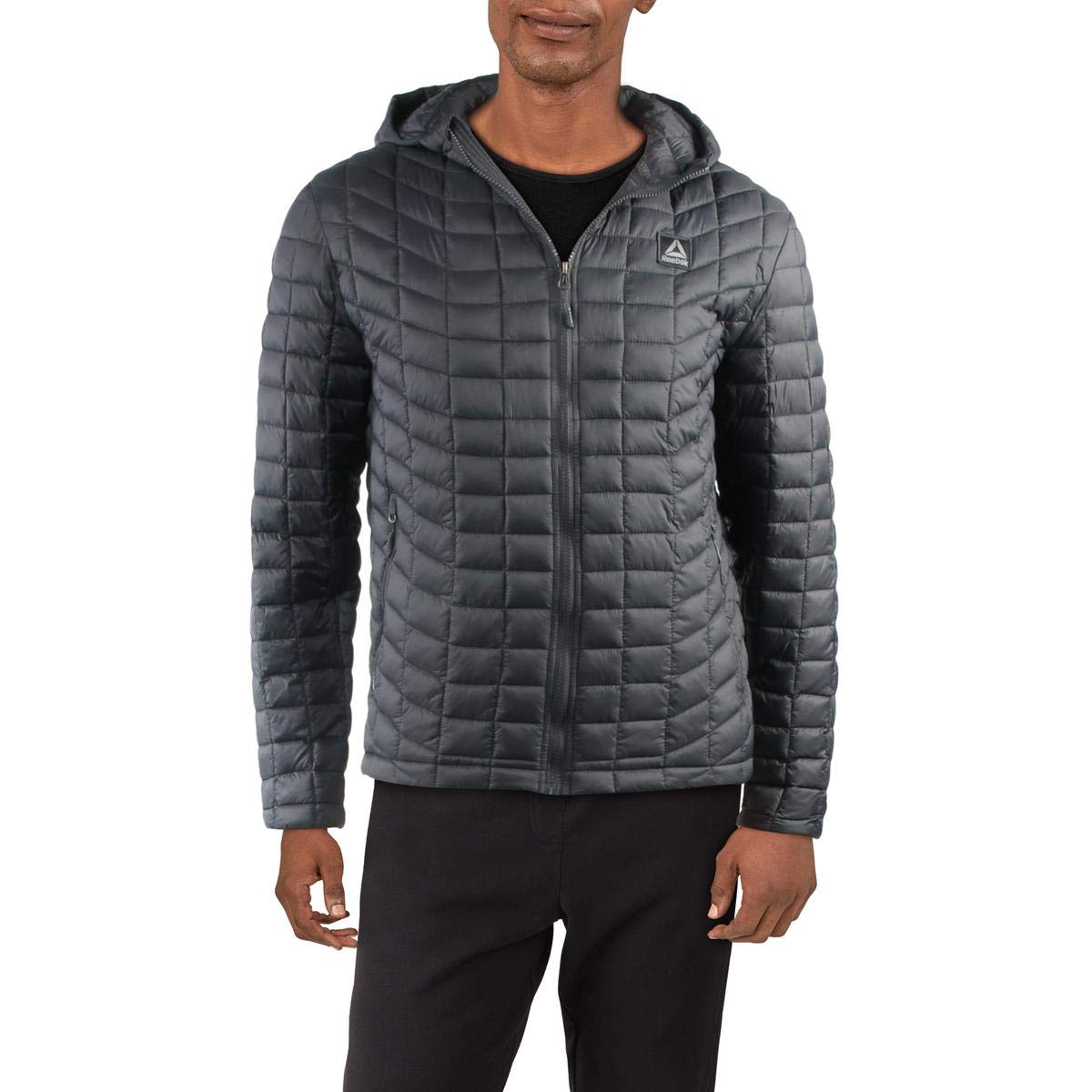 Reebok Men's Lightweight Water-Resistant Jacket for Running, Hiking & Outdoor Activities | Windproof & Breathable Outerwear