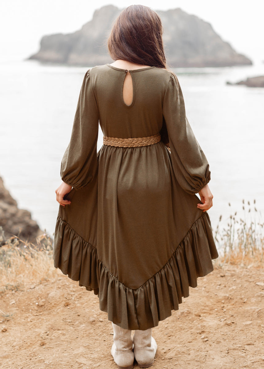 Stylish Tatum Olive Green Dress for Women - Perfect for Casual Outings, Dates & Summer Events