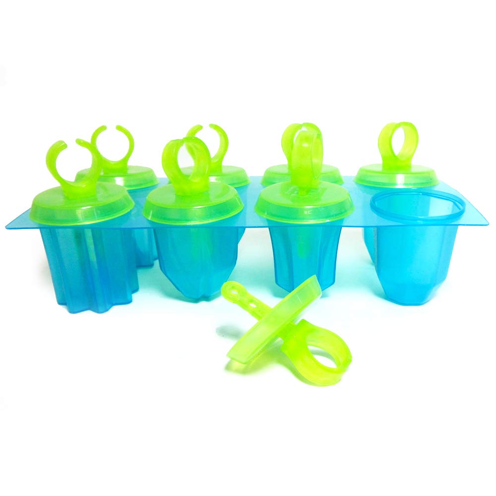 2 Pack Reusable Ice Pop Maker Jewel Ring Popsicle Molds - DIY Frozen Dessert Treats for Kids & Adults - Perfect for Summer Parties, BBQs, and Family Fun
