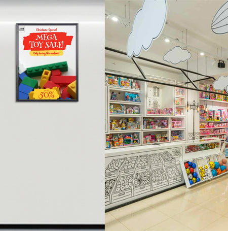 20x28 Poster Frame - SwingFrame Wide Face Display for Art, Photos & Posters - Perfect for Home Decor, Offices & Gallery Walls