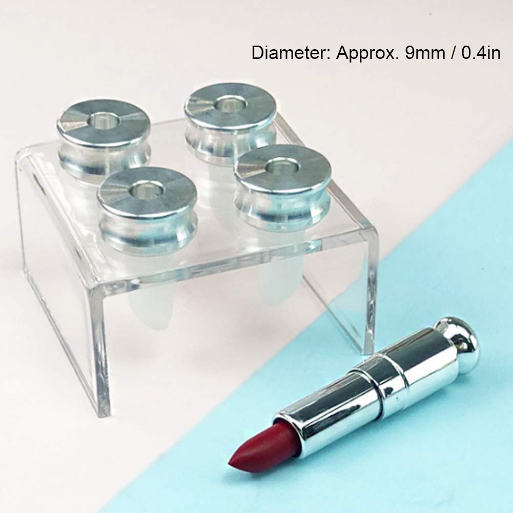 DIY Lipstick Maker Mold Kit - 9mm Beak Lip Gloss & Balm Making Tool with 4 Holes - Perfect for Homemade Lipstick, Lip Balm & Cosmetics Crafting at Home