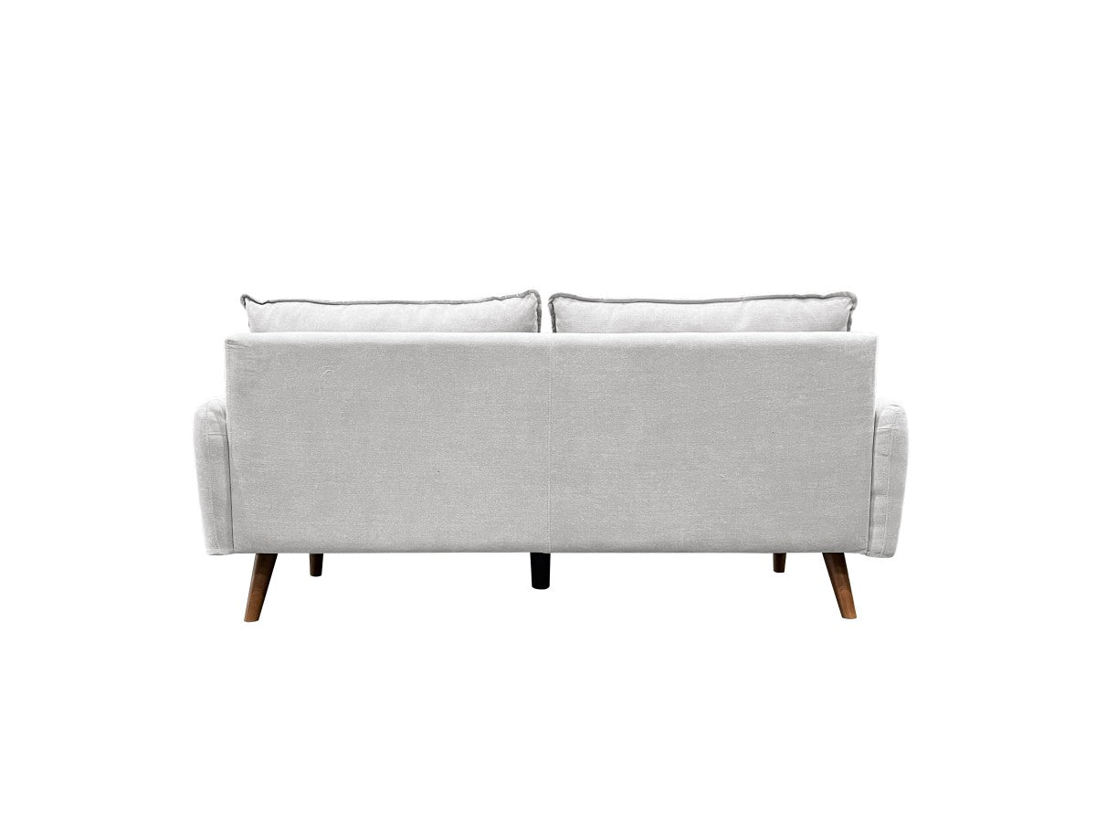 3 Seater Sofa Light Grey - Modern Living Room Furniture for Small Spaces, Apartments & Cozy Homes | Durable Fabric, Comfortable Cushions | Perfect for Relaxing, Entertaining & Family Gatherings
