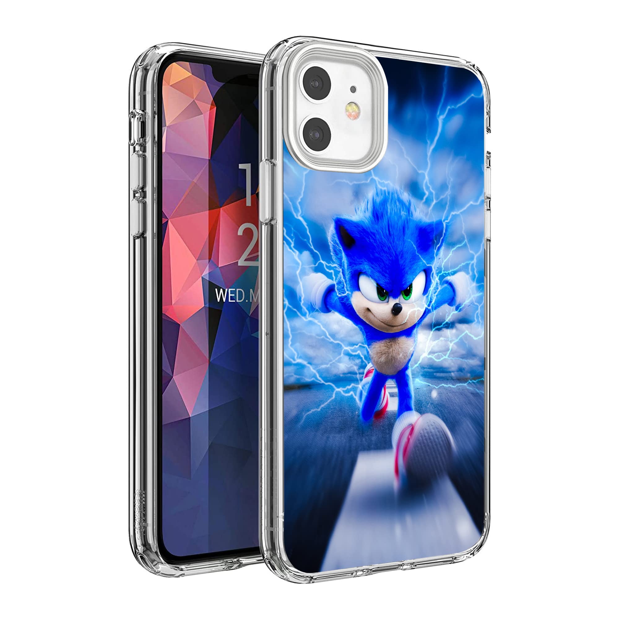 Premium Clear Shockproof iPhone 11 Case - Ultra Thin TPU Protective Cover with Scratch Resistance | Perfect for Everyday Use, Travel & Outdoor Activities (Cute-Sonic-2)