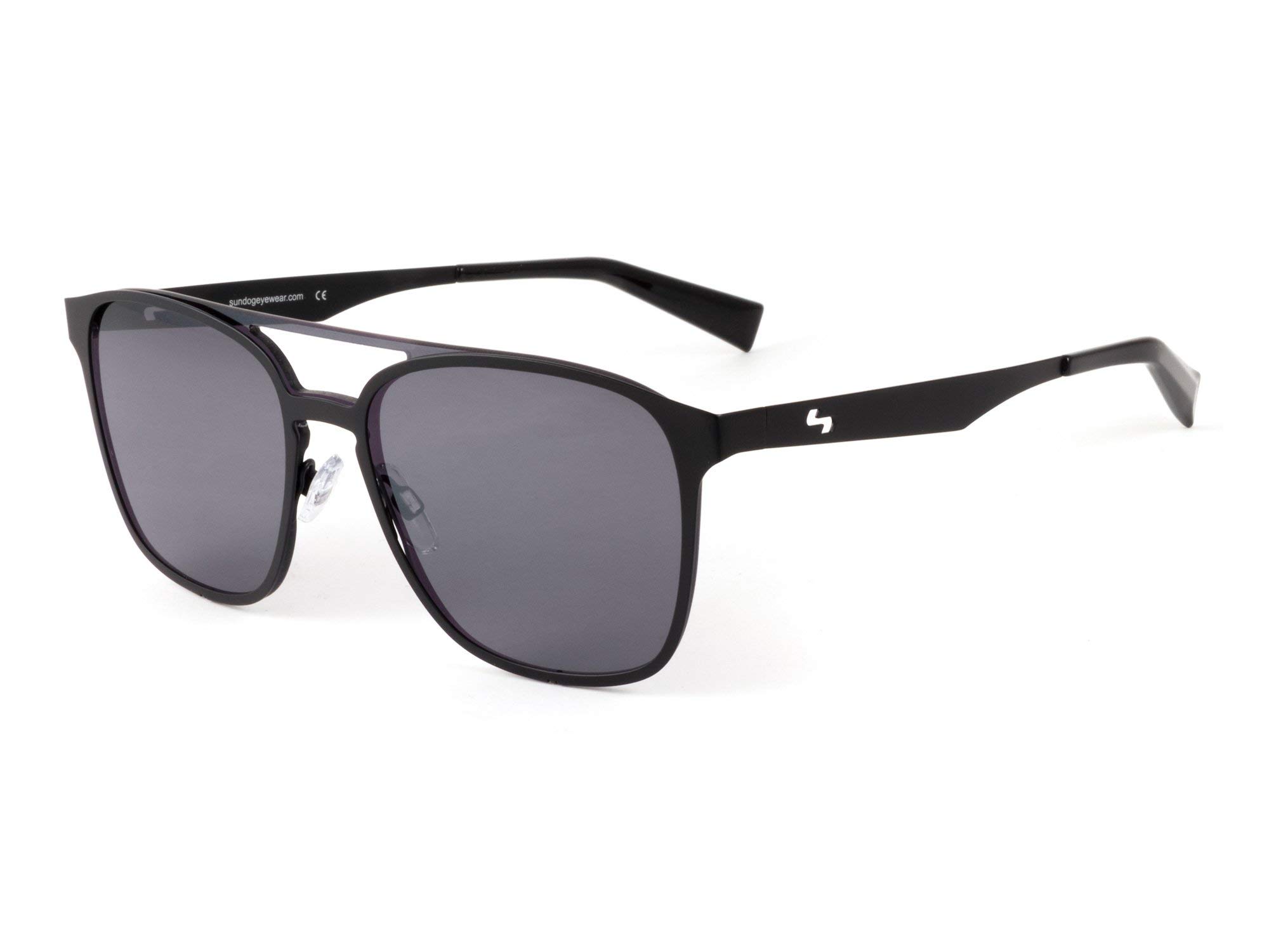Sundog Incognito Rectangular Sunglasses for Men & Women - UV Protection, Polarized, Lightweight Black Frame - Perfect for Driving, Beach, and Outdoor Activities