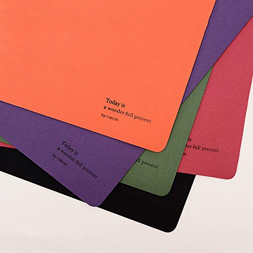 Premium PU Leather Desk Pad - 610×343mm Laptop Keyboard Mouse Mat | Dual-Sided Office Desk Blotter in Ruby Lil & Green | Non-Slip Workstation Organizer for Home & Office Use