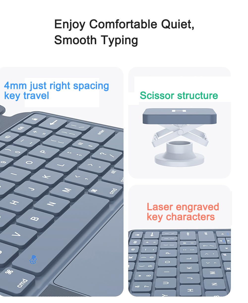 Magnetic Detachable Keyboard Case for iPad Pro 11