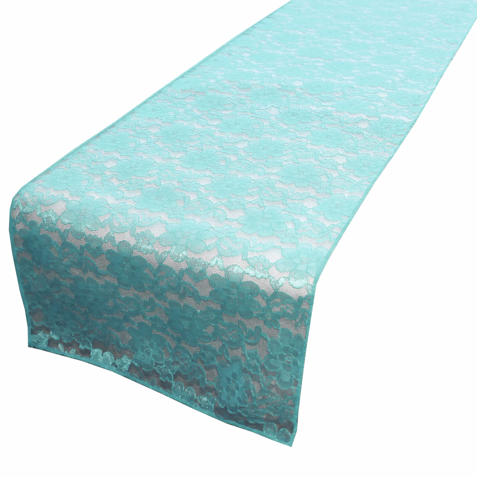 Elegant Floral Lace Table Runner - 12