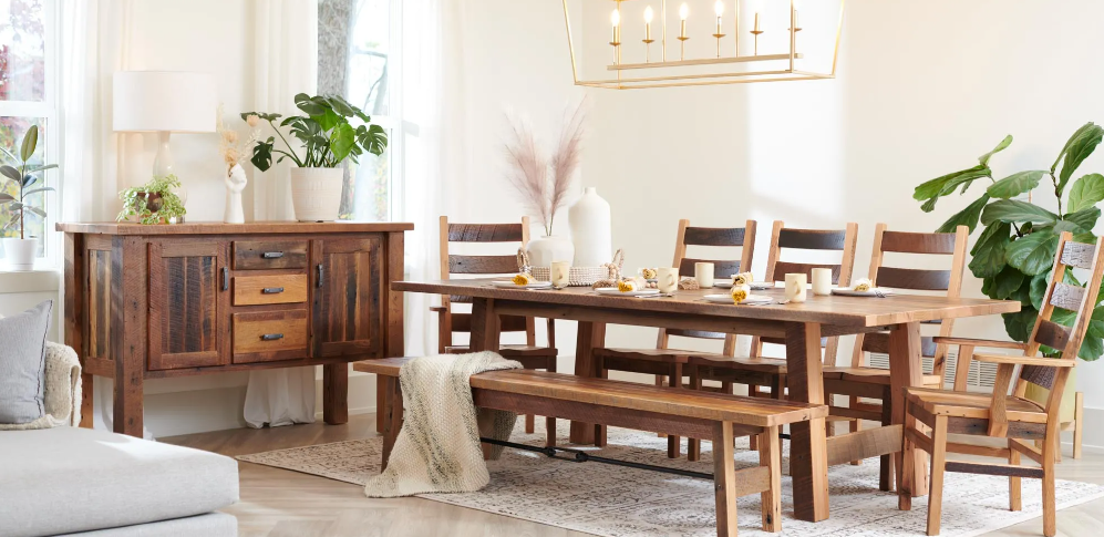 Premium Cleveland Table - Durable & Stylish Dining Table for Home, Kitchen, or Office - Perfect for Family Gatherings, Dinner Parties, and Workspaces