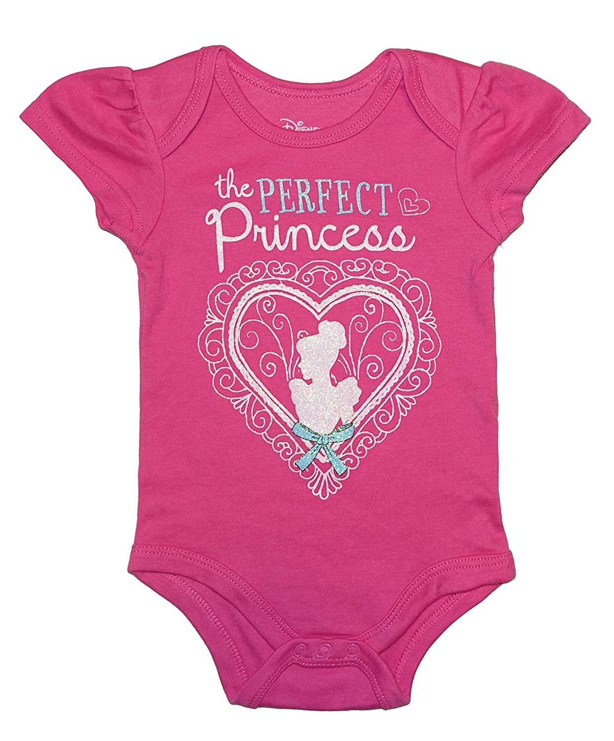 Disney Princess Baby Bodysuit - Soft Cotton Creeper Outfit for Baby Girls 3-6 Months | Cute Infant Onesie for Photos, Playdates & Special Occasions