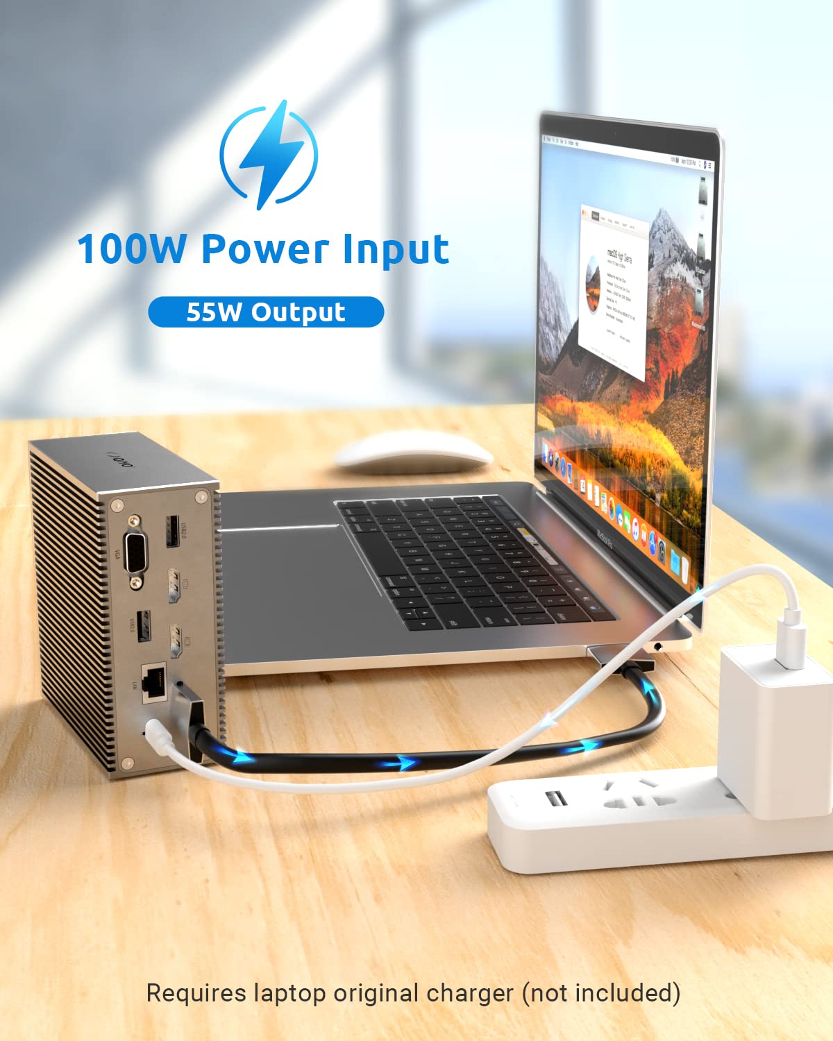 QIYO 16-in-2 USB C Docking Station for MacBook Pro/Air - Dual 4K HDMI, VGA, 6 USB Ports, RJ45 Ethernet, SD/TF Card Reader - Thunderbolt 3 Compatible (Not for M1) - Perfect for Home Office, Gaming & Multi-Monitor Workstations