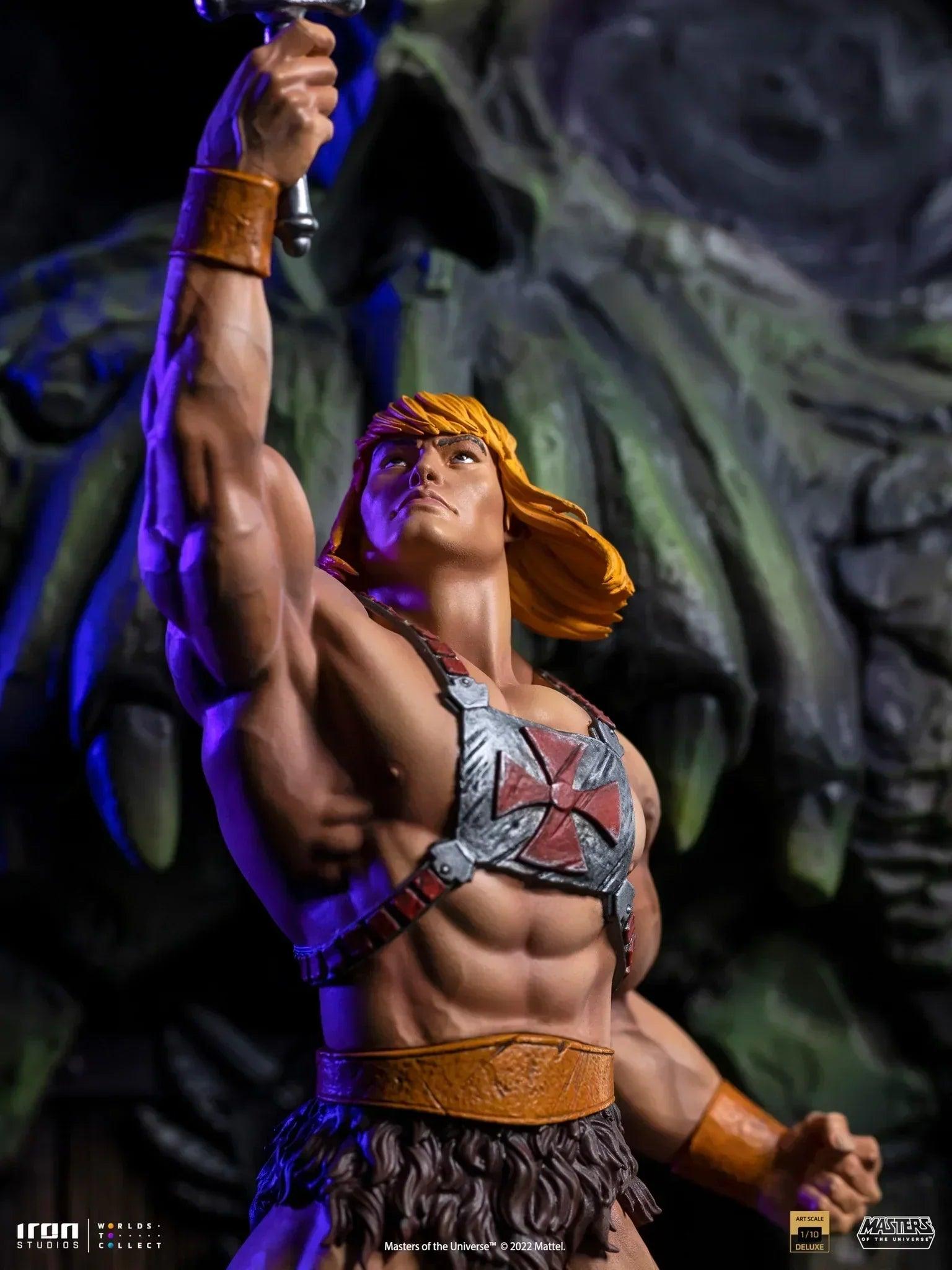 Iron Studios Masters of the Universe He-Man Deluxe BDS Art Scale 1/10 Statue - Collectible Action Figure for Display & Home Decor, Perfect for Fans & Gift Giving