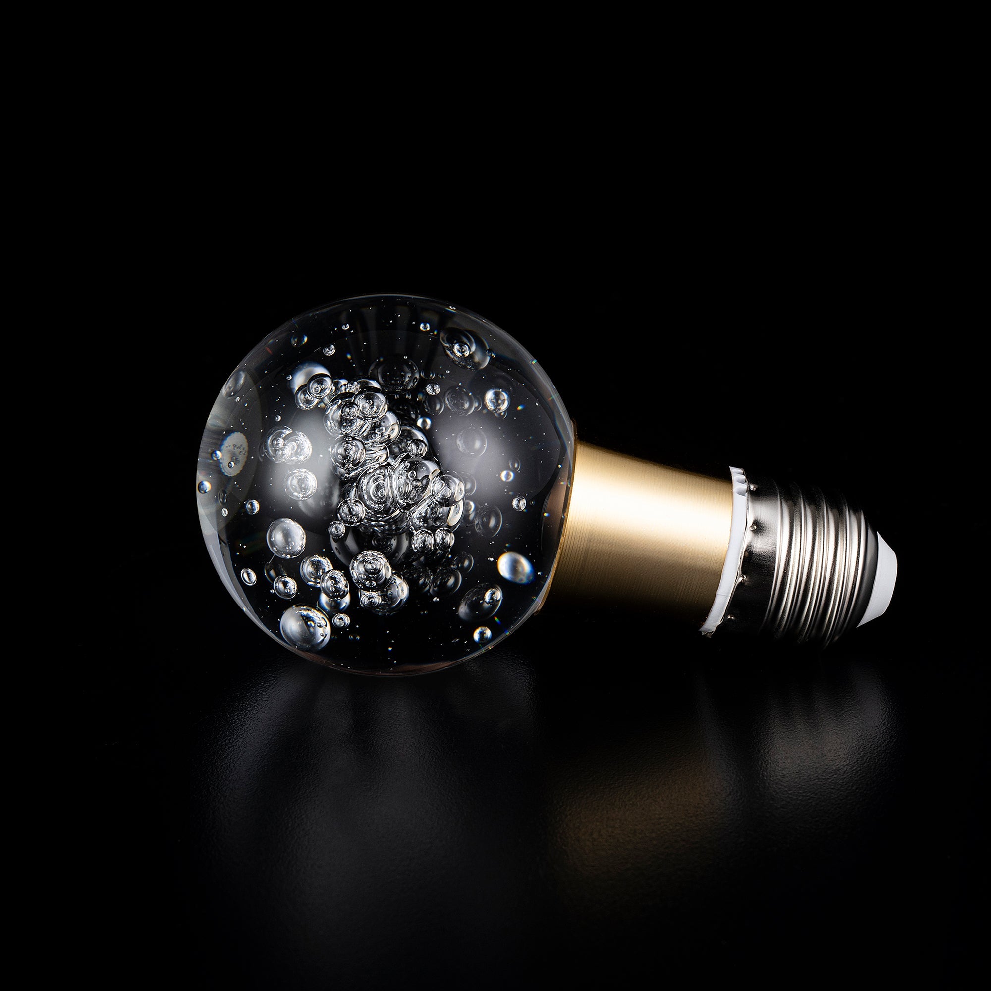 Crystal LED Light Bulb - Energy Efficient Decorative Bubble Globe Light for Home, Party & Wedding Decor