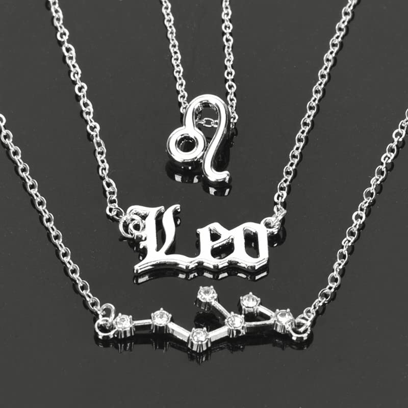 ShiQiao Horoscope Necklace for Women - Zodiac Astrology Pendant with 3 Layers, Perfect Birthday & Christmas Gift for Girls - Elegant Star Necklace for Daily Wear, Special Occasions & Spiritual Jewelry Collection