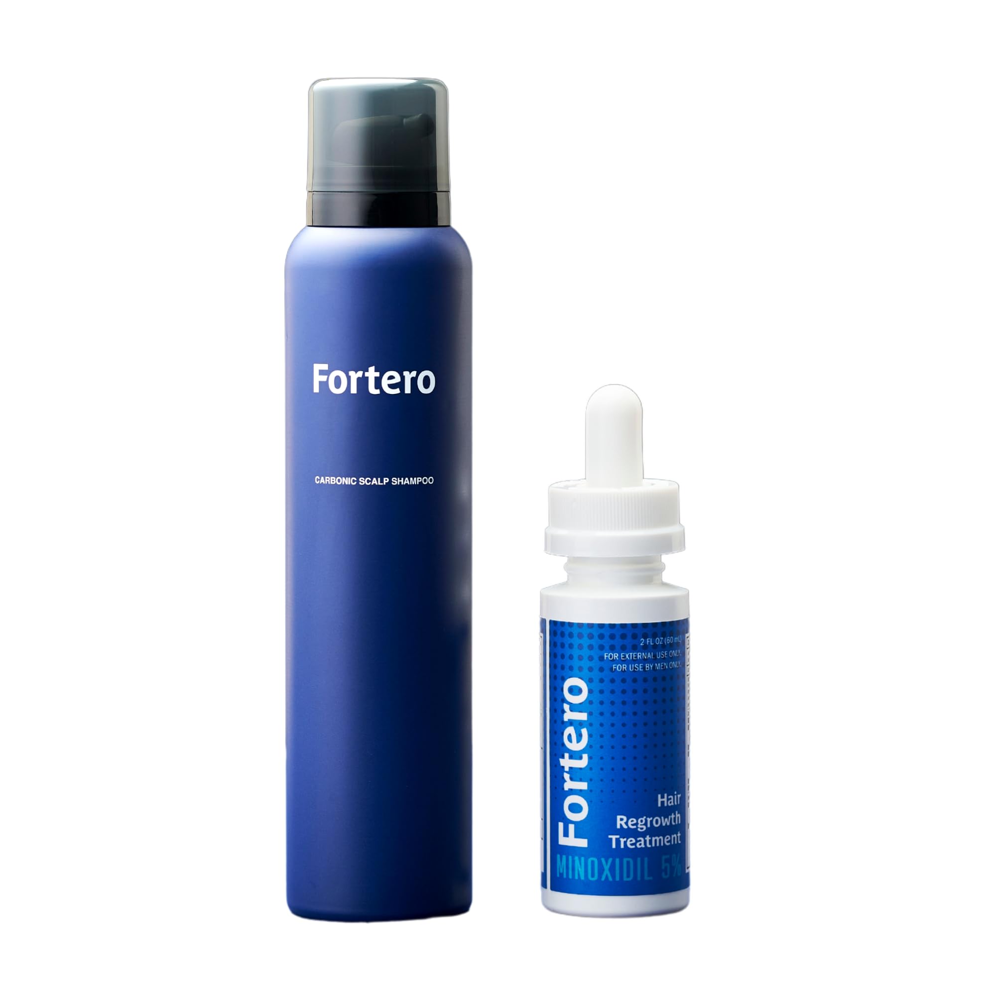 Fortero Carbonic Acid Shampoo for Men - Natural Hair Growth Treatment for Thicker, Fuller Hair | Anti-Thinning Shampoo with All-Natural Ingredients | Suitable for All Hair Types | Perfect for Daily Use & Hair Thickening Routine