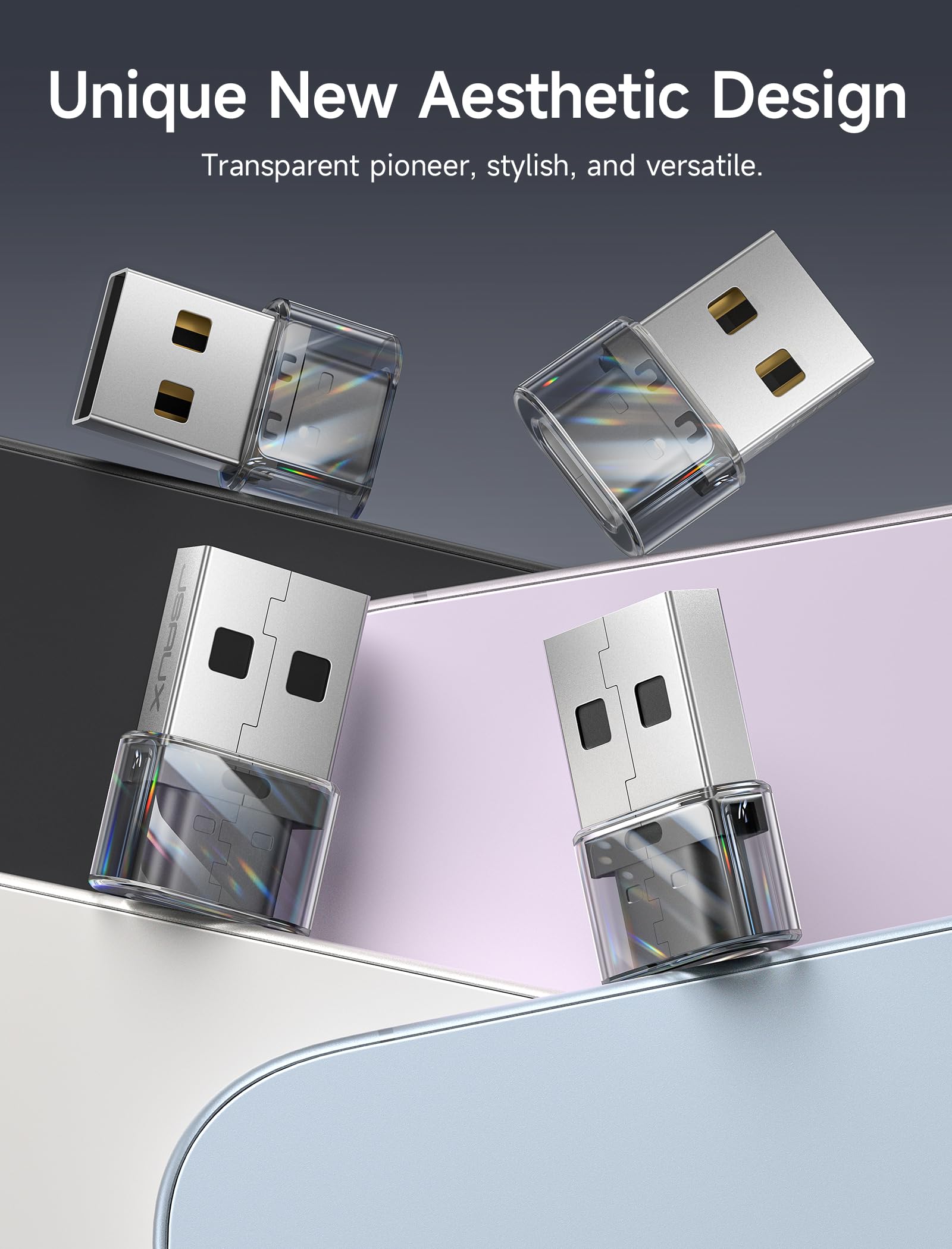 JSAUX USB C to USB Adapter 4-Pack (3.1A Fast Charging) - USB C Female to USB Male Converter Compatible with iPhone 16/15/14/13 Pro Max, Samsung Galaxy S24/S23, Apple Watch, CarPlay & Android Auto - Perfect for Travel, Office & Car Charging