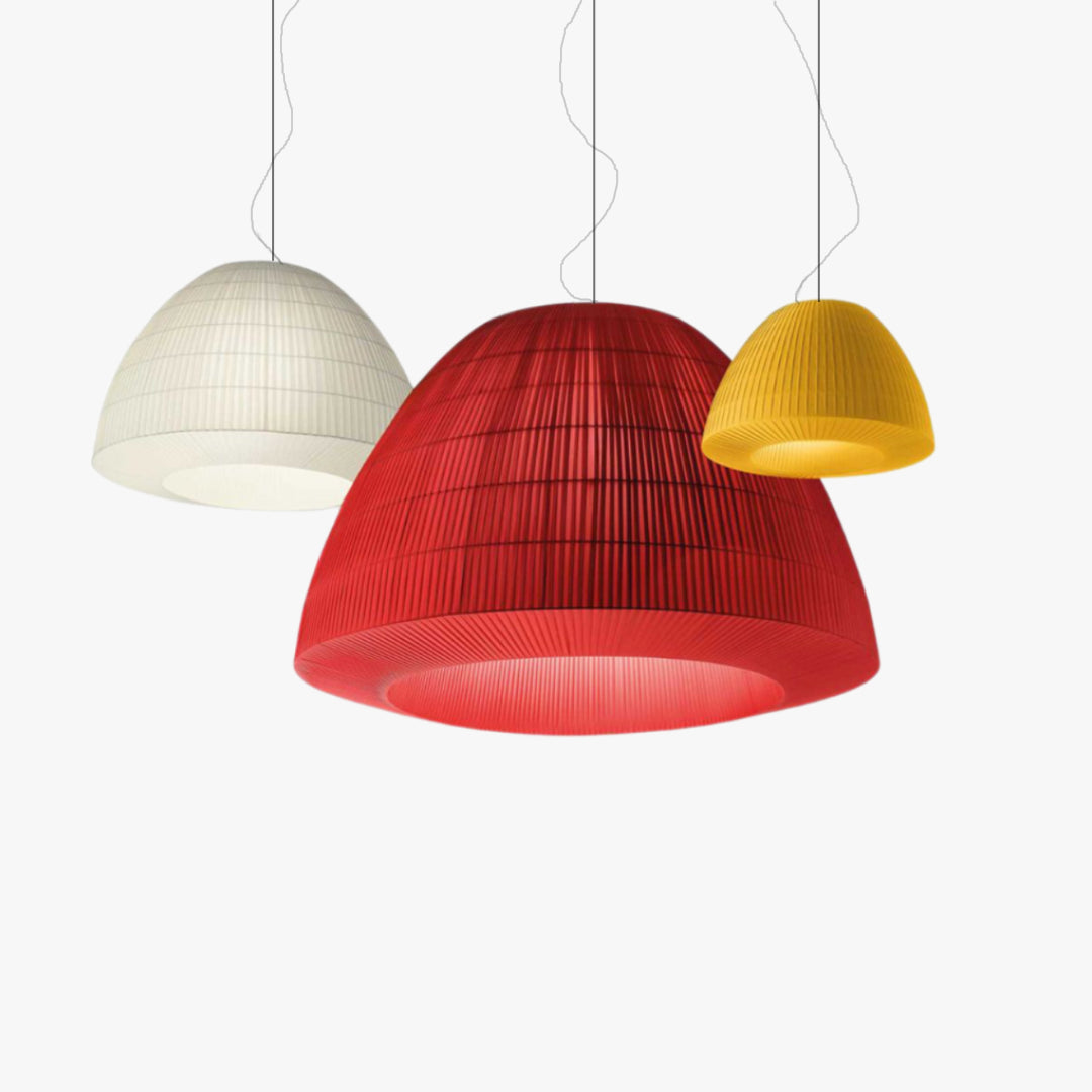 XUAI Modern Fabric Pendant Light - Handmade Boho Chic Hanging Lamp for Living Room, Bedroom, Dining Room & Nursery Decor | Soft Ambient Lighting for Home & Office Spaces