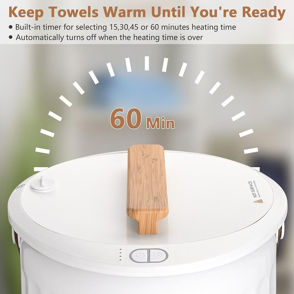 20L Large Electric Towel Warmer Bucket with Digital Timer - Fast Heating for Spa, Bathroom & Salon Use - TheLAShop