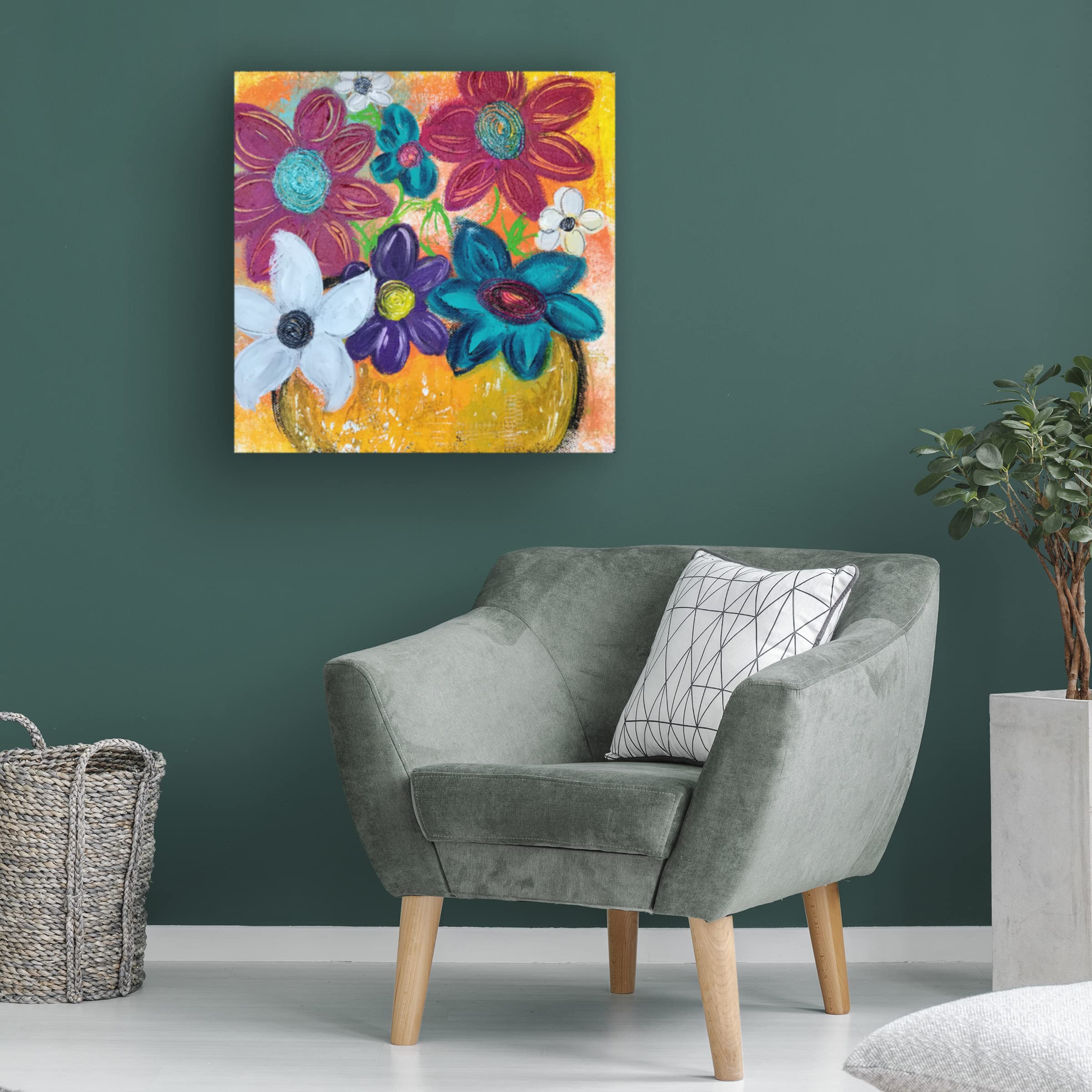 Kathleen Tennant 'On Display' 18x18 Canvas Wall Art - Modern Home Decor for Living Room, Bedroom & Office | Trademark Fine Art Collection