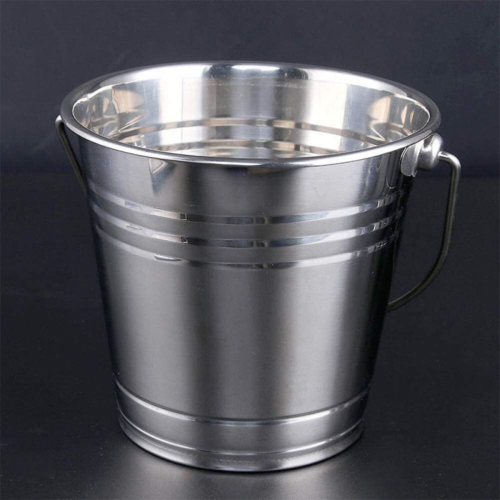 Premium Stainless Steel Ice Bucket for Cocktails, Wine, Beer & Champagne - 0.8L Compact Bar Accessory for Home Parties, Weddings & Outdoor Events
