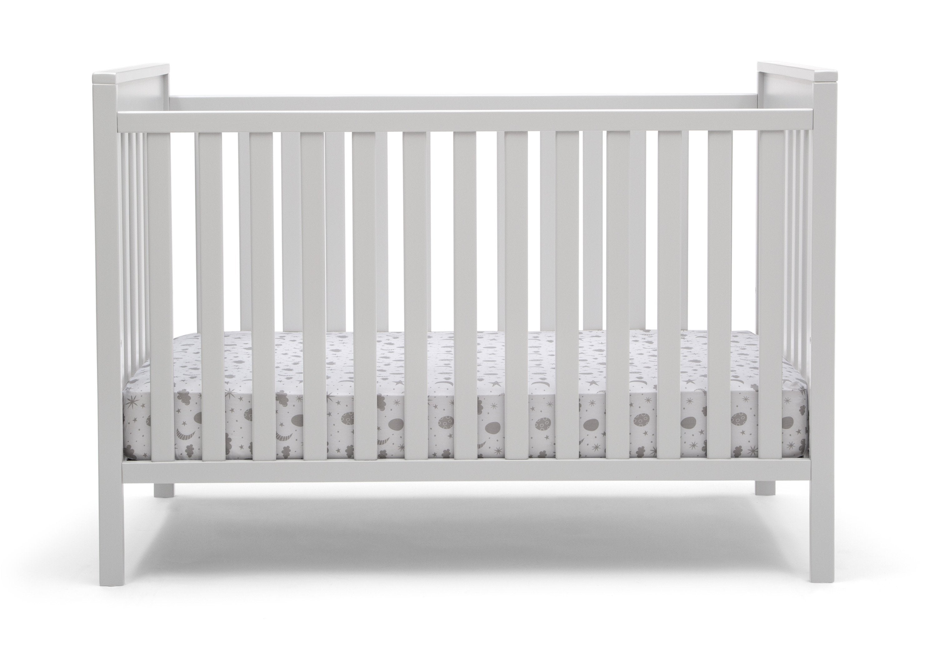 Mercer 6-in-1 Convertible Baby Crib with Toddler Rail - White Nursery Furniture for Newborn to Full Size Bed | Perfect for Nursery, Bedroom & Guest Room
