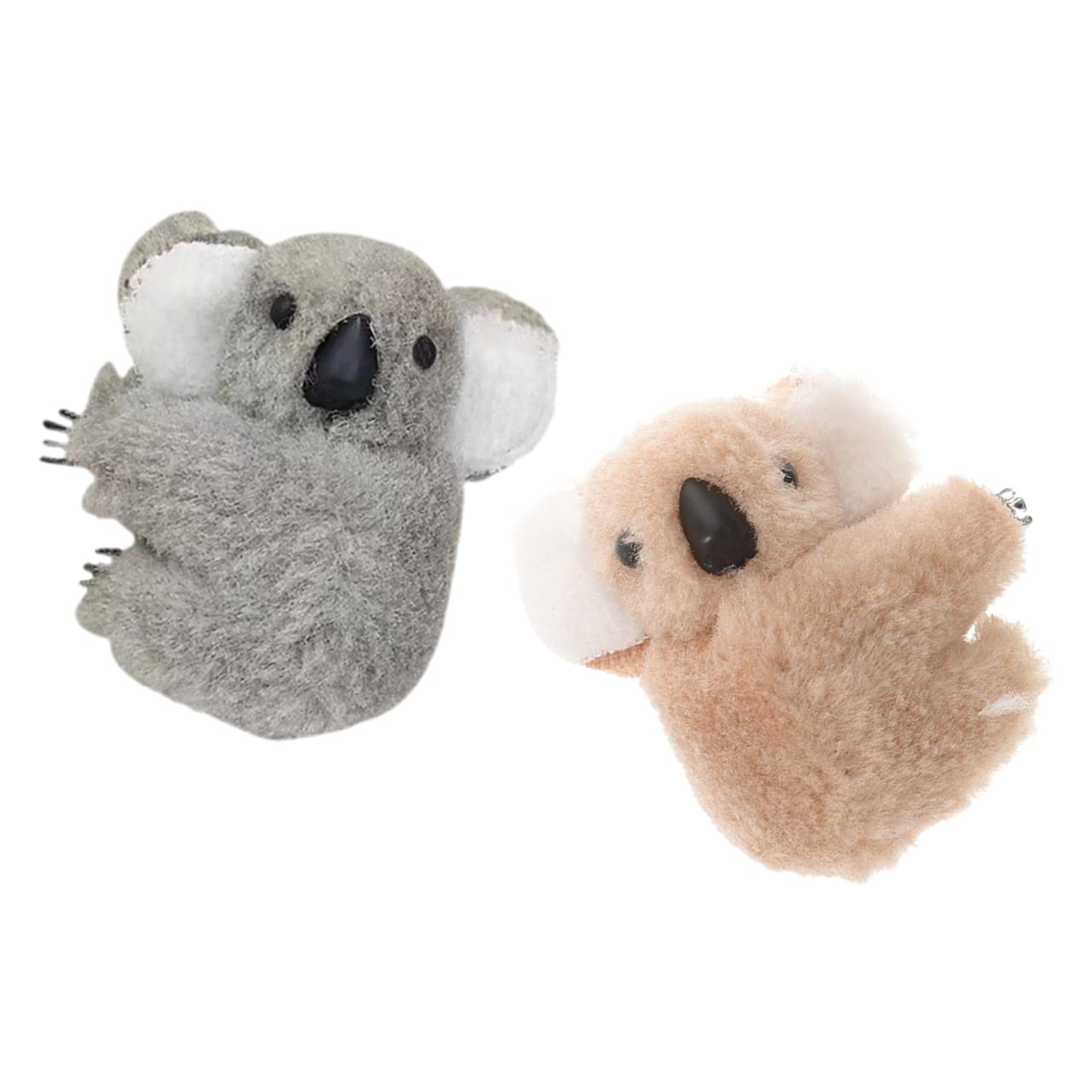 Cute Koala Plush Hair Clips for Girls & Women - 2 Pack Soft Animal Hair Claws for Thick Hair - Fun & Functional Hair Accessories for Kids & Teens - Perfect for School, Parties & Everyday Use