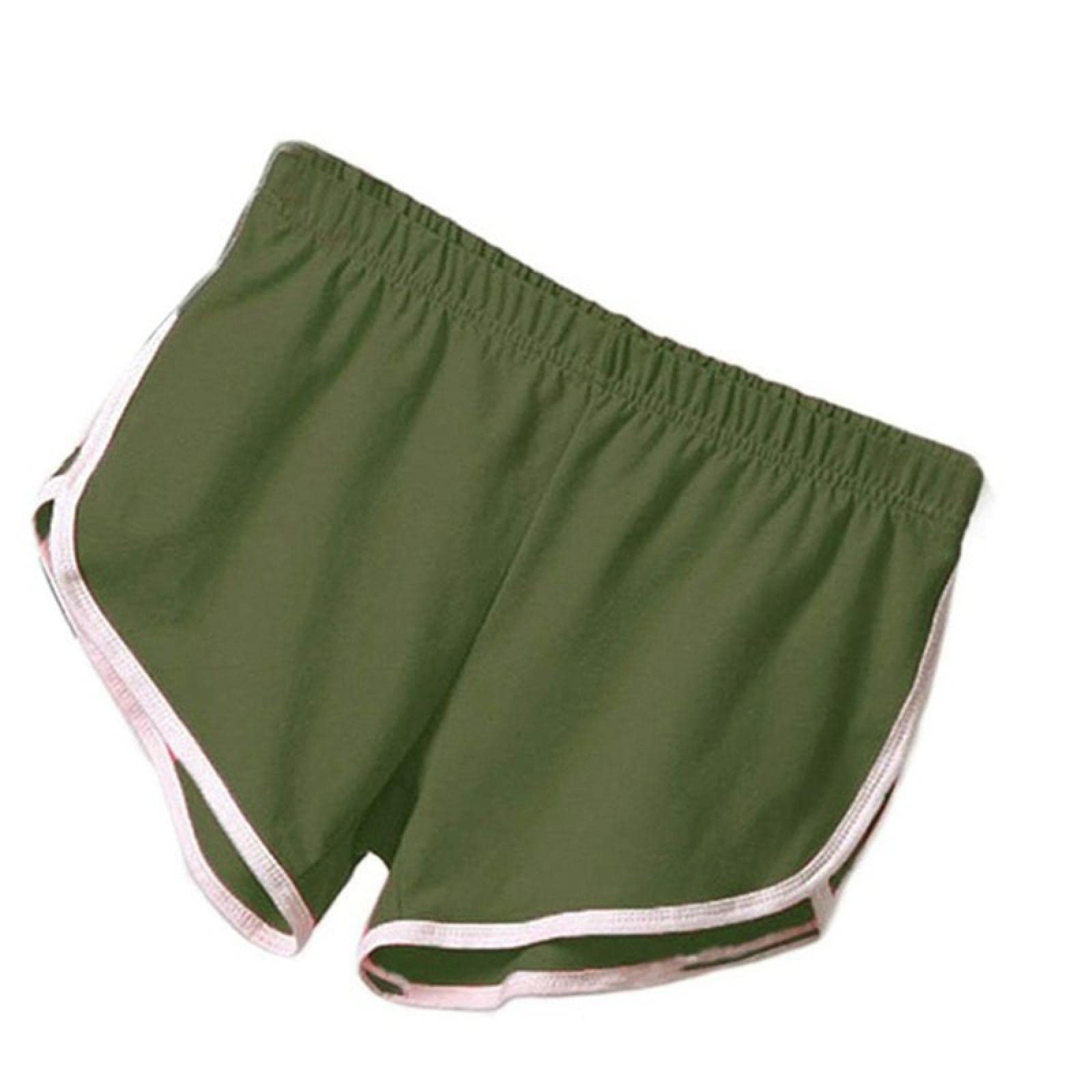 Women's High Waist Elastic Seamless Gym Shorts with Pockets - Summer Workout Running Yoga Training Shorts - Push Up Fitness Leggings - XXXL Green Polyester - Perfect for Gym, Jogging & Active Lifestyle