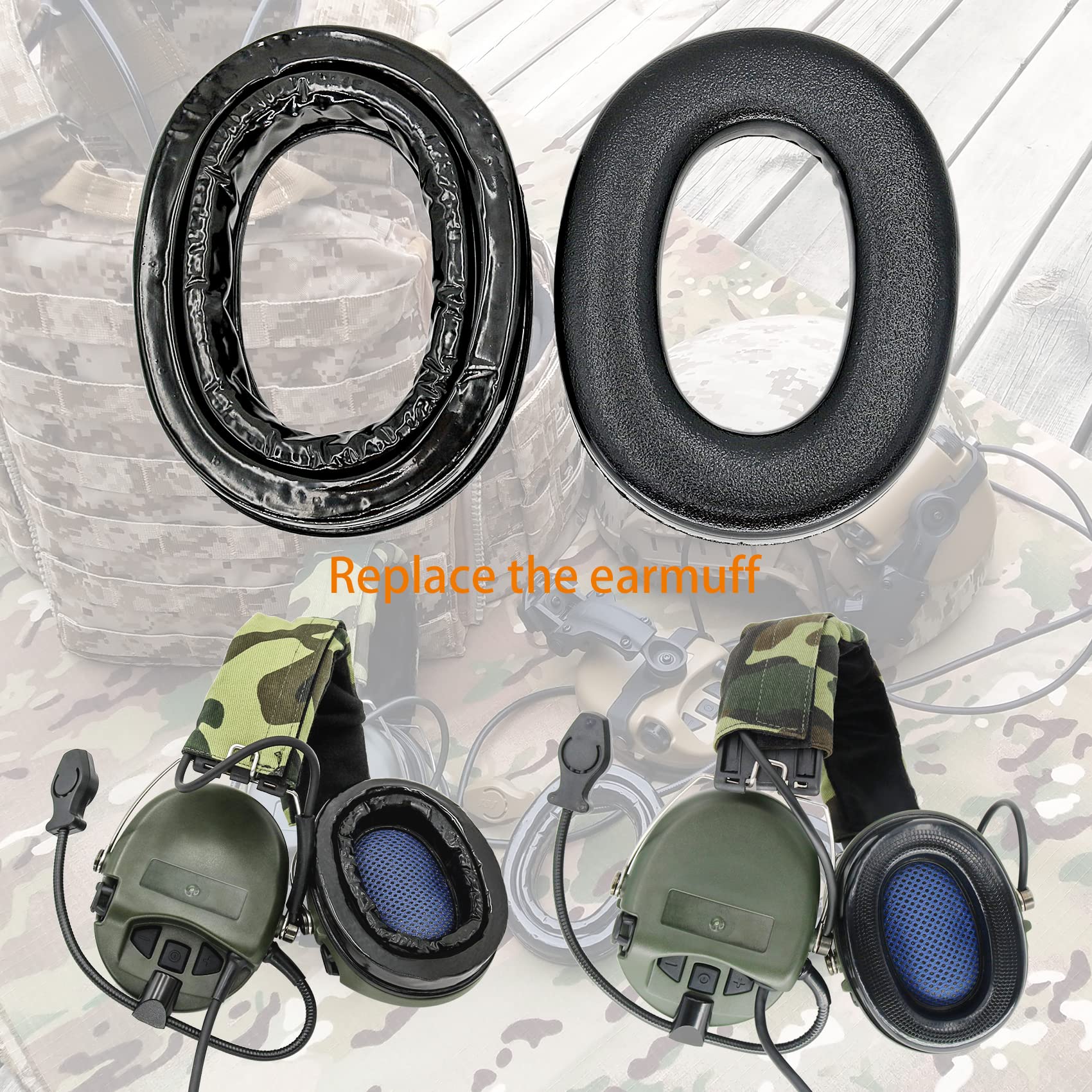 Premium Silicone Gel Earpads for MSA SORDIN Headsets - Comfortable Noise Cancelling Hearing Protection Ear Cushions - Ideal for Shooting Ranges, Construction Sites & Industrial Work Environments