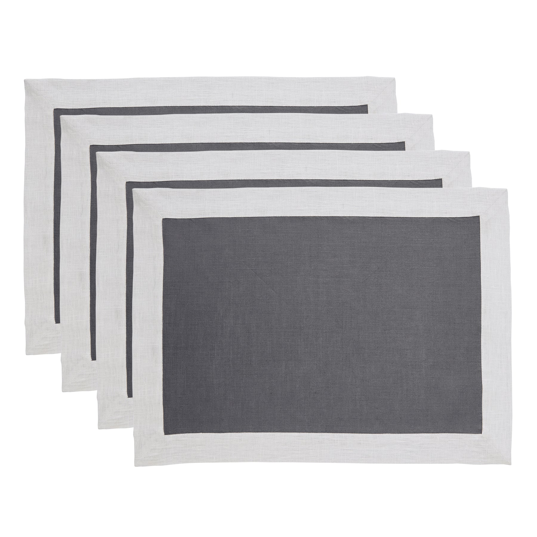 Festive Edge Placemats Set of 4 - Elegant Holiday Table Decor for Christmas, Thanksgiving & Dinner Parties - Waterproof & Washable Round Place Mats