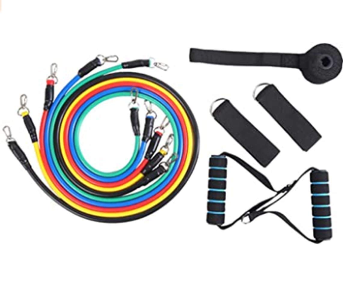Premium Fitness Resistance Bands Set - 5-Piece Exercise Elastic Bands for Strength Training, Pull Ups, Bodybuilding, Yoga & Pilates - Home Gym Equipment for Weight Lifting & Stretching - Ideal for Home Workouts & Professional Training
