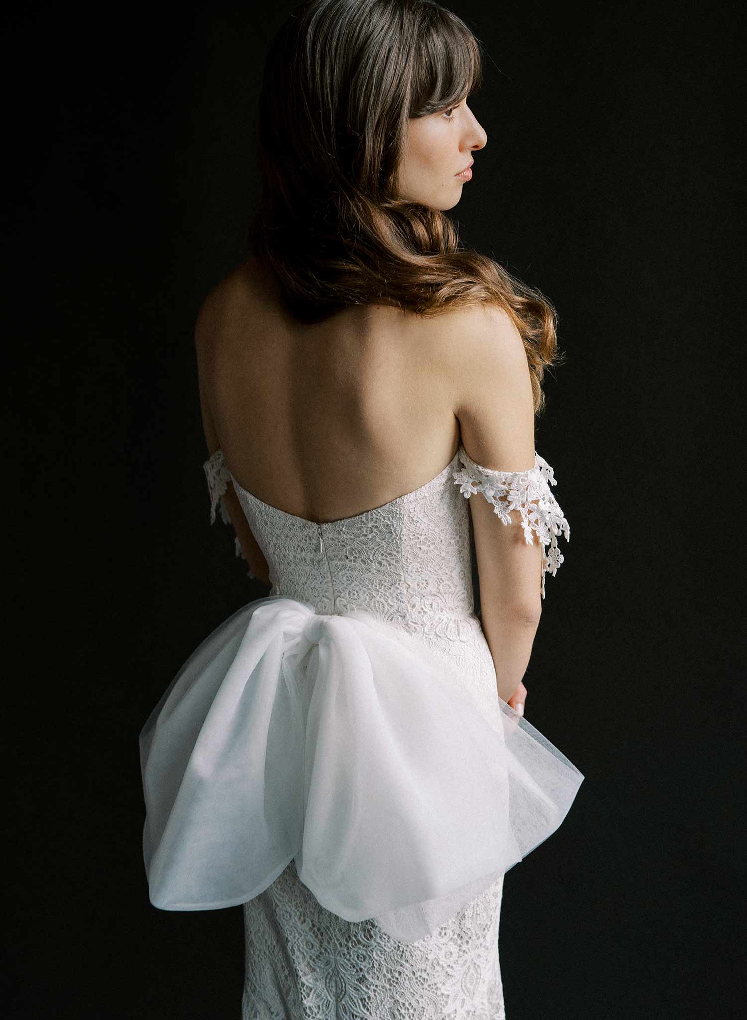 Elegant Oversized Double Tulle Bow Bustle Wedding Dress Accessory - Style #2520 | Perfect for Bridal Gowns, Prom Dresses & Special Occasions