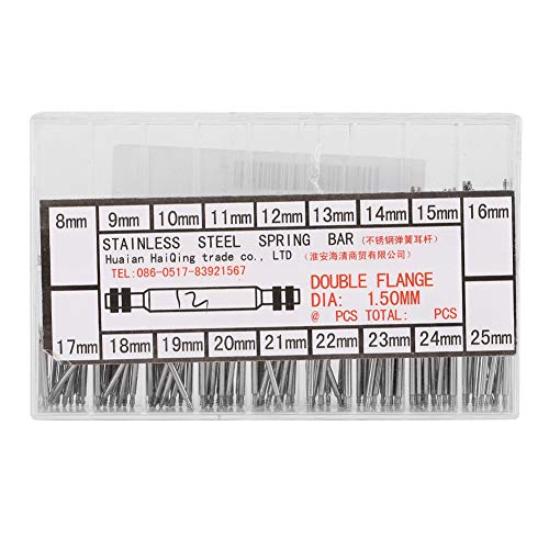 Stainless Steel Spring Bars for Watches - 18 Sizes (216pcs) Watch Band Replacement Pins - Durable Watch Strap Link Pins for DIY Watch Repair & Maintenance