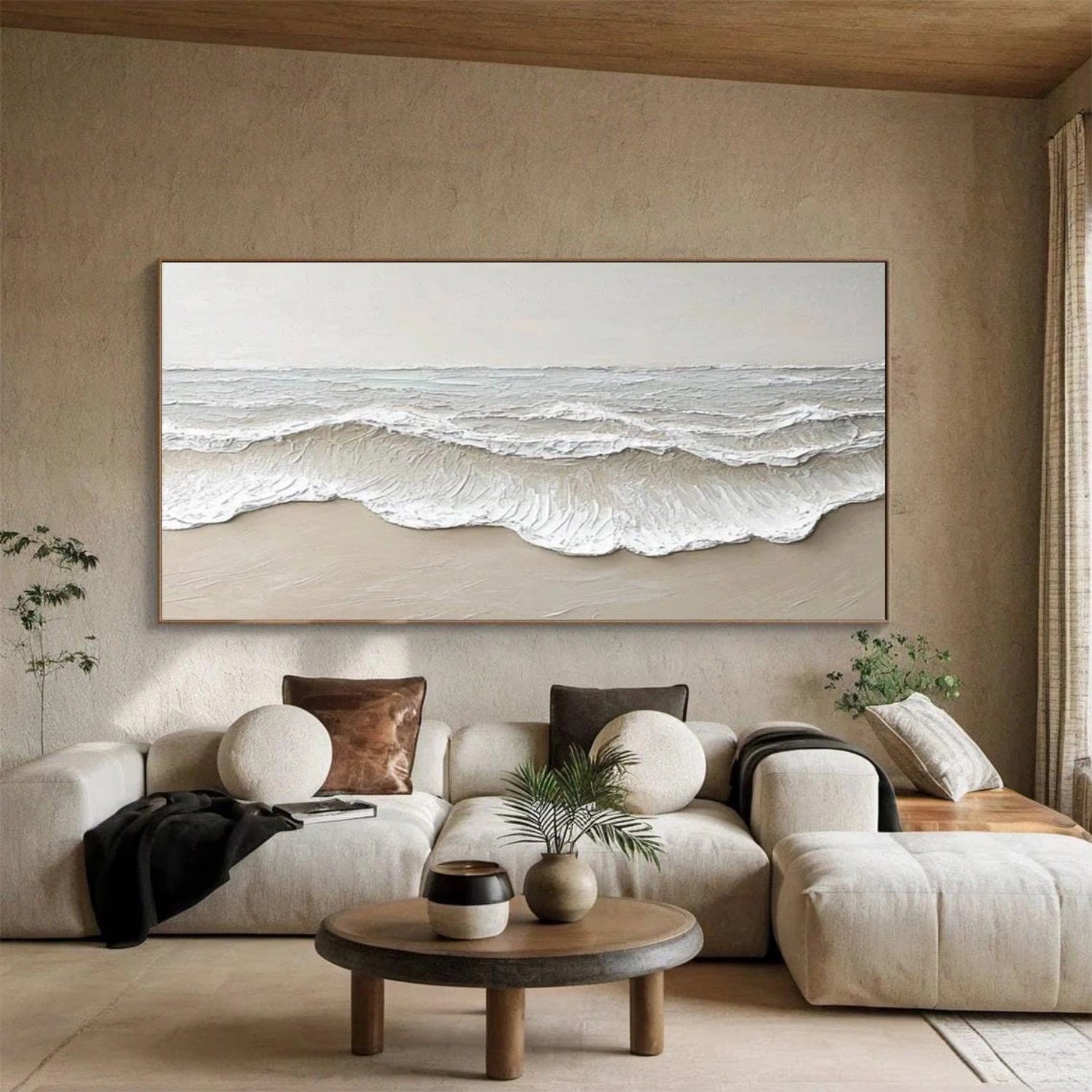 Ocean And Sky Painting #OS 229 - Stunning Seascape Wall Art for Home & Office Decor - Perfect for Living Room, Bedroom or Beach House
