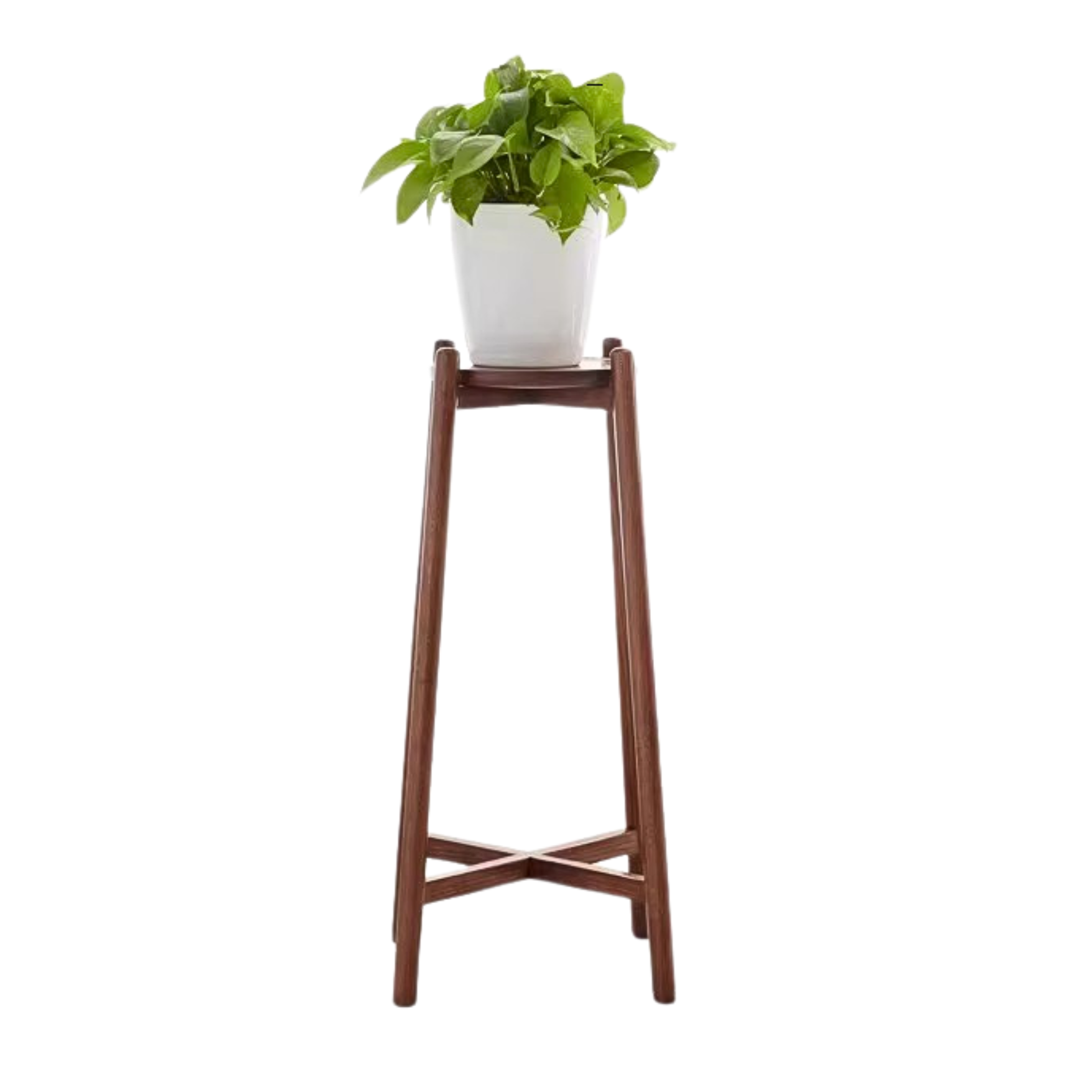 12.9x12.9x29.5 inch/33x33x75 cm/ Walnut color/ Walnut solid wood flower rack height