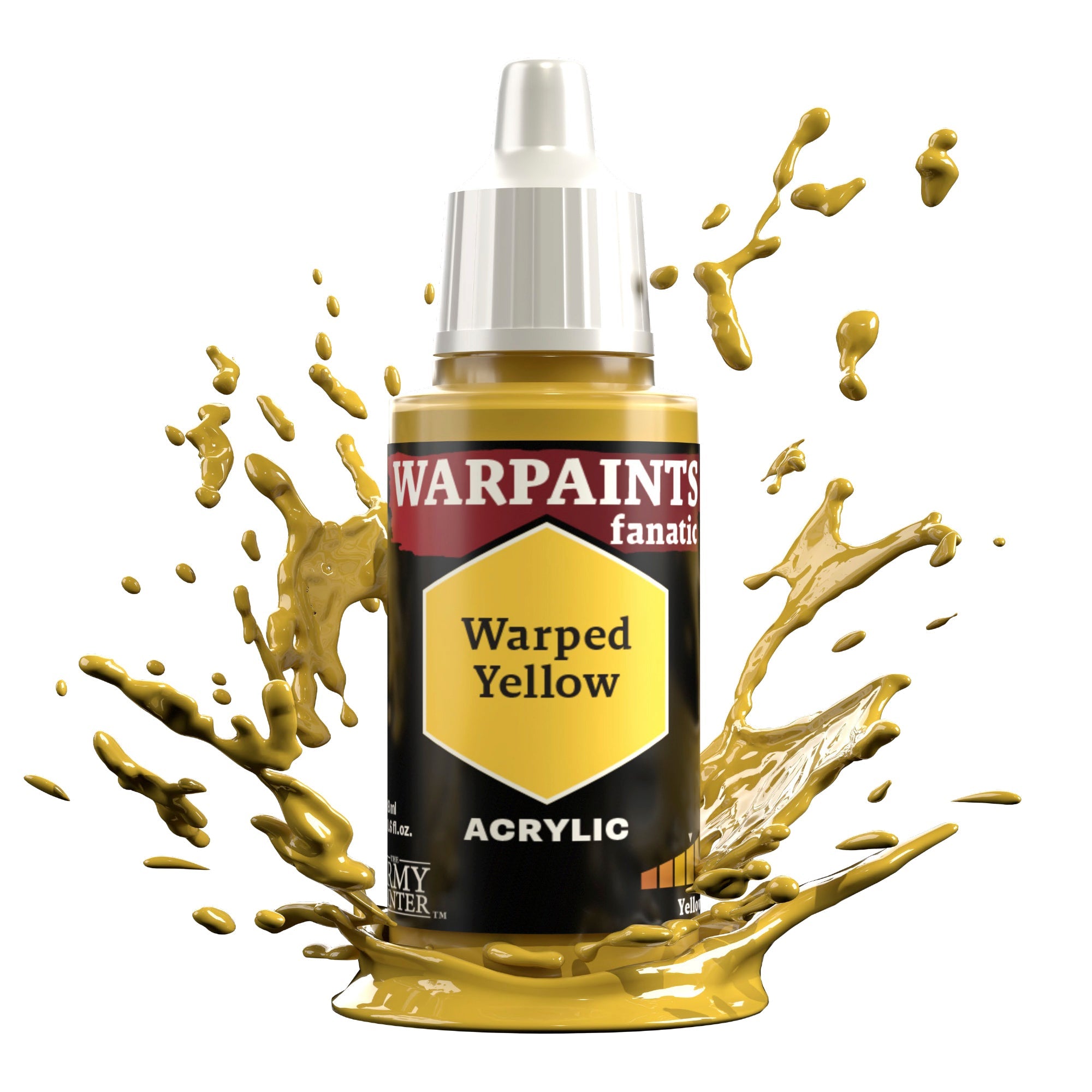 Warpaints Fanatic: Warped Yellow - High-Quality Acrylic Paint for Artists & Hobbyists | Perfect for Canvas, DIY Crafts & Model Painting