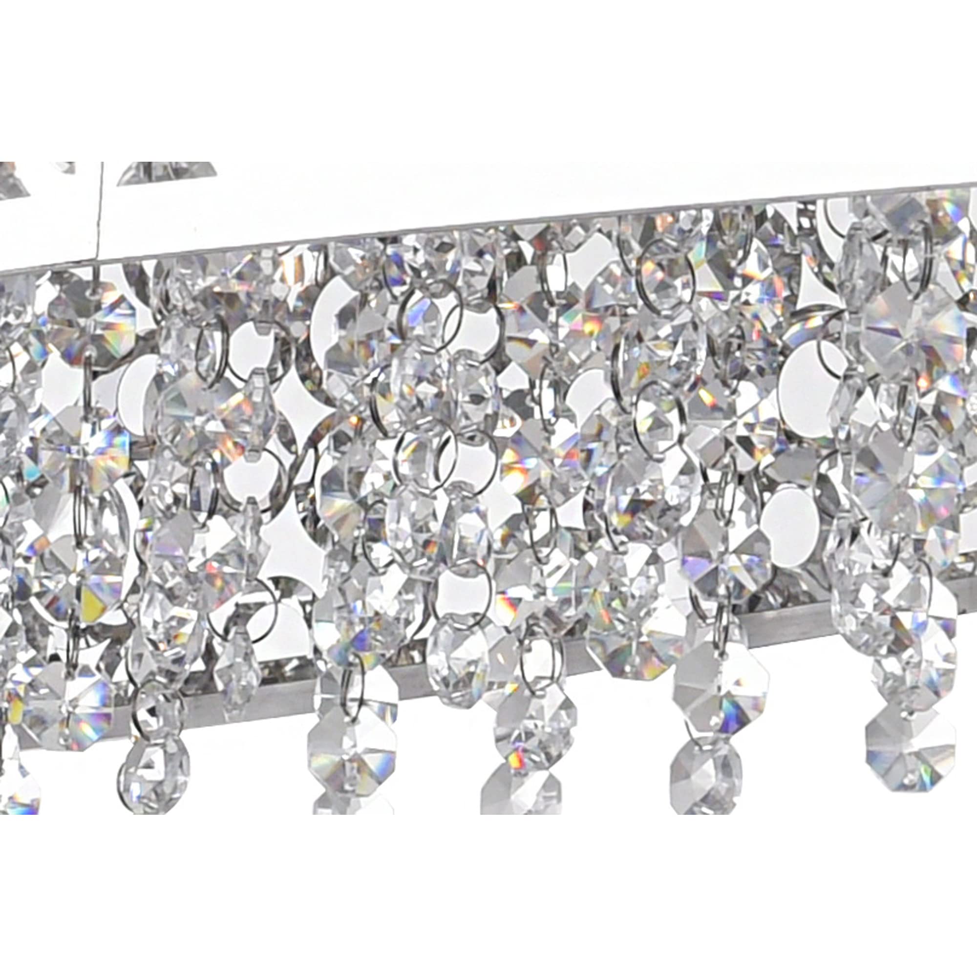 CWI Lighting Bubbles 16-Light Drum Shade Metal Chandelier in Chrome - Modern Ceiling Fixture for Dining Room, Living Room & Bedroom Lighting
