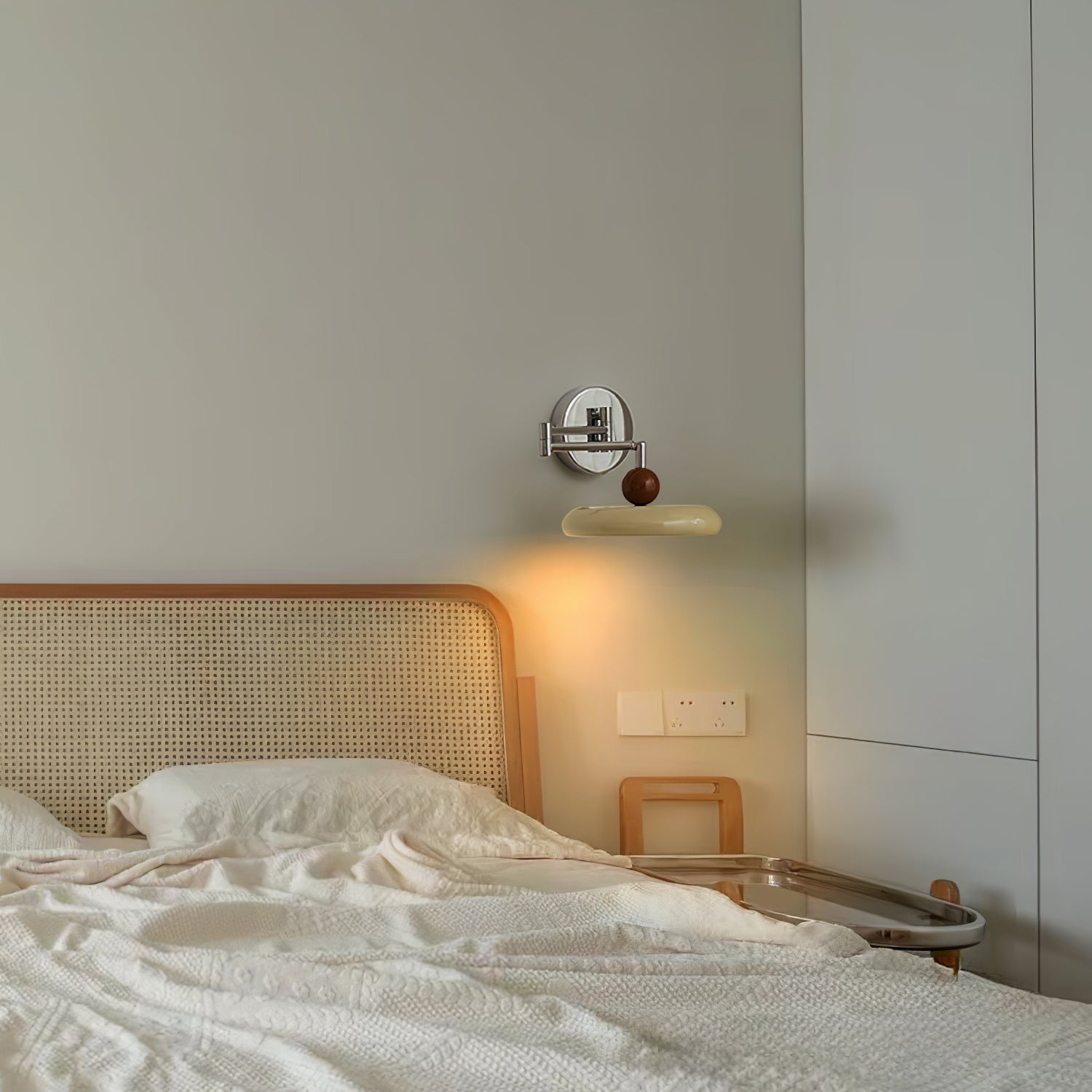 Lola Swing Arm Wall Lamp - Adjustable Reading Light for Bedroom, Living Room & Office - Modern Wall Sconce with Flexible Arm for Perfect Lighting