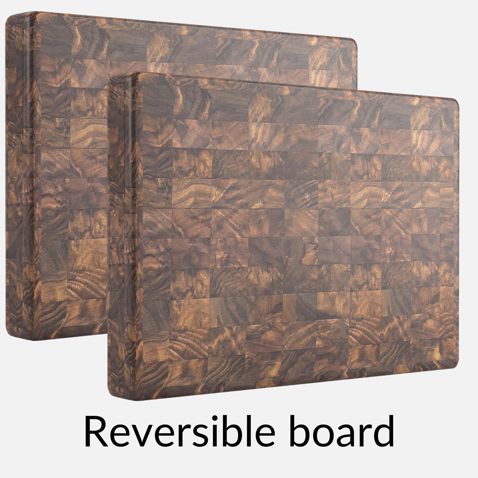 Premium Walnut End Grain Butcher Block Cutting Board - Handcrafted in USA - Solid Hardwood for Durability - Perfect for Kitchen Prep, Charcuterie Boards & Gift Giving