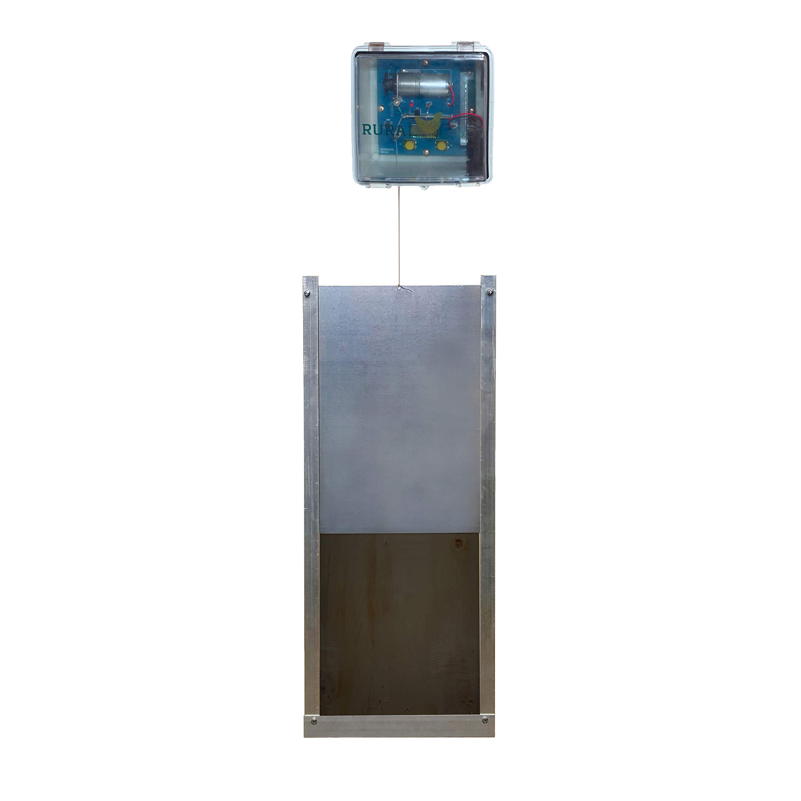 Automatic Chicken Coop Door with Timer - Solar Powered Electric Poultry Door Opener for Hens & Ducks | Weatherproof & Adjustable Settings | Perfect for Backyard Farms, Homesteads & Chicken Coops