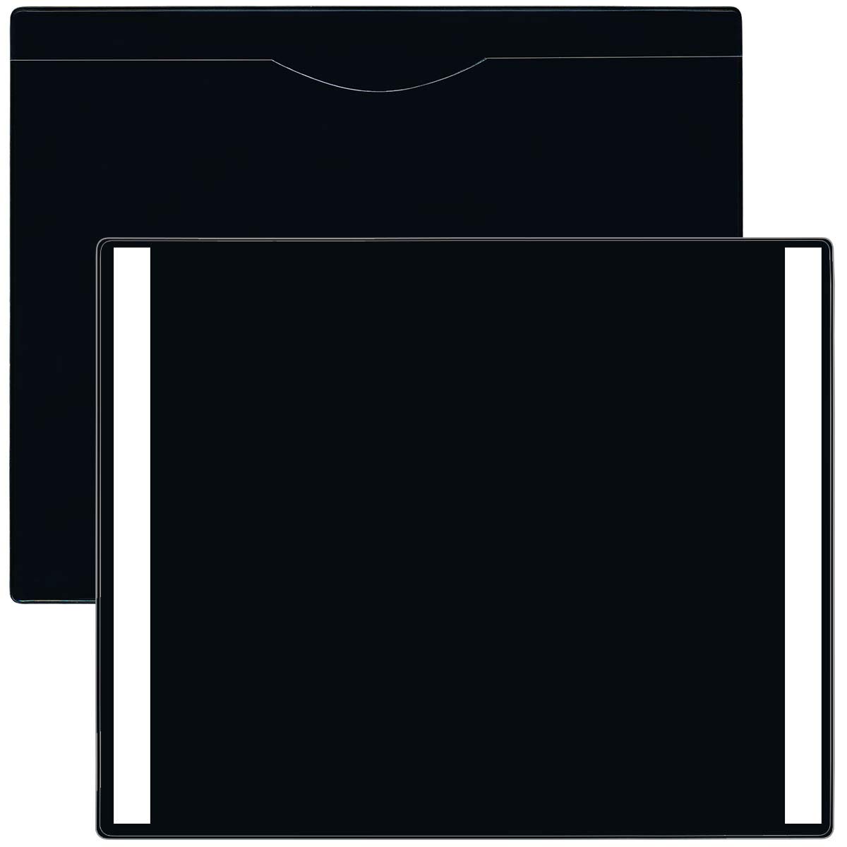 StoreSMART Heavy Duty Black Plastic File Jackets with Hook & Loop Closure - 200-Pack (FJ85PQBKV2-200) - Perfect for Office Document Organization & File Storage