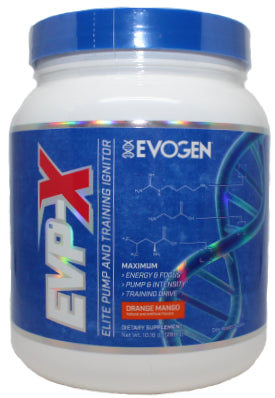 Evogen EVP X Premium Pre-Workout Supplement - Orange Mango Flavor 288g | Boost Energy & Focus for Gym & Fitness Training