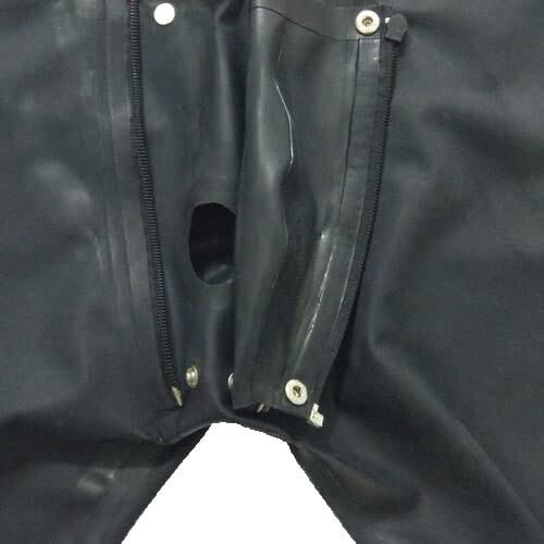 Men's Latex Rubber Pants with Built-in Socks & Crotch Opening - Skinny Bikini Style for Fashion, Clubwear & Cosplay | Perfect for Fetish Parties, Nightclubs & Costume Events