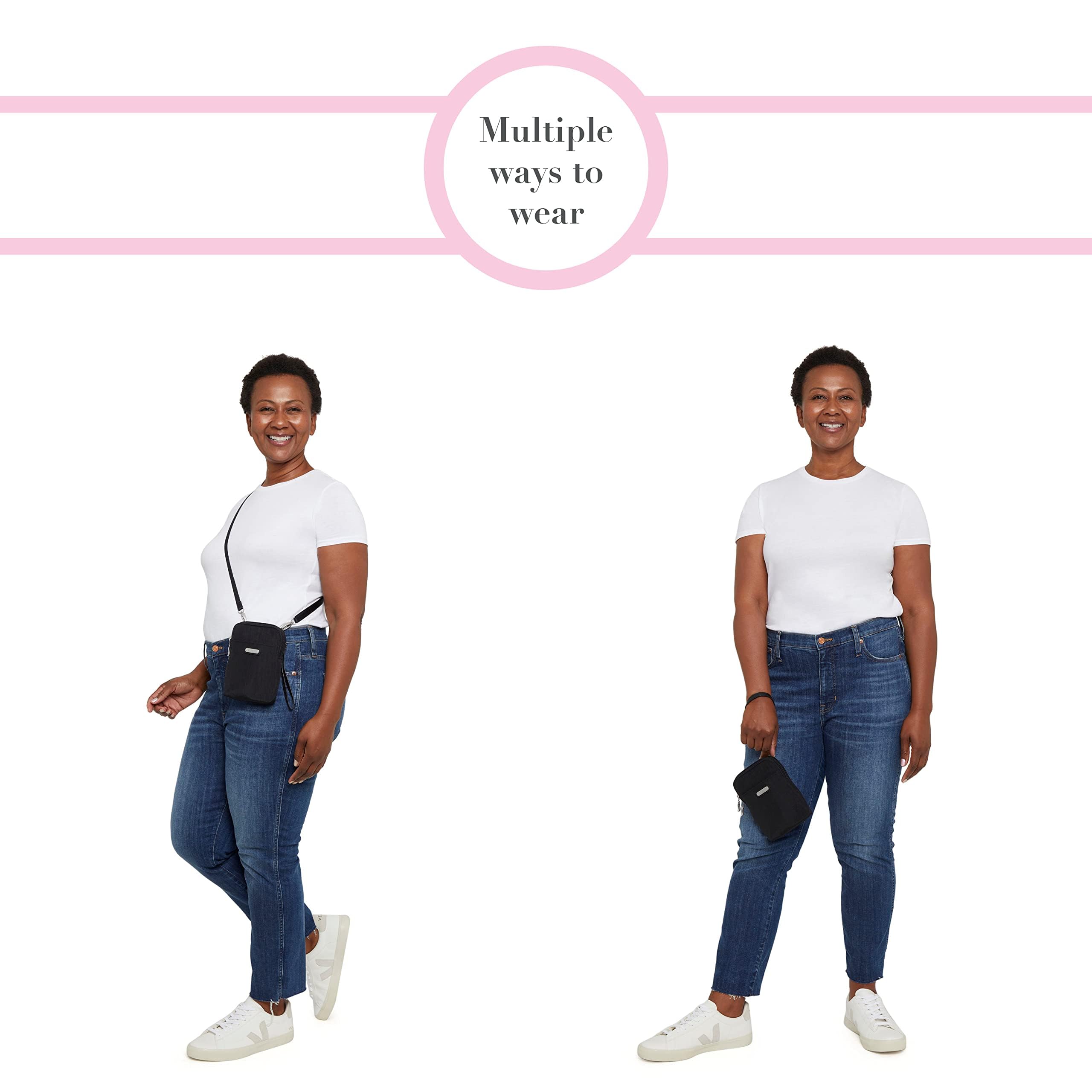 Baggallini Take Two Bryant RFID Crossbody Bag for Women - Anti-Theft Travel Purse with Adjustable Strap, Lightweight & Water-Resistant - Perfect for Commuting, Shopping & Travel