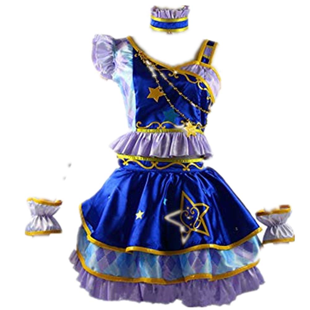Anime Aikatsu Stars! Sakuraba Roora Cosplay Costume - Custom Made Japanese School Uniform Dress for Cosplay Events, Halloween & Anime Conventions