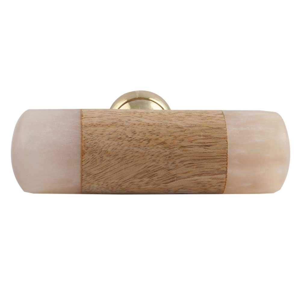 Boho Wooden Drawer Knobs - Pink Cabinet Handles for Dresser & Kitchen