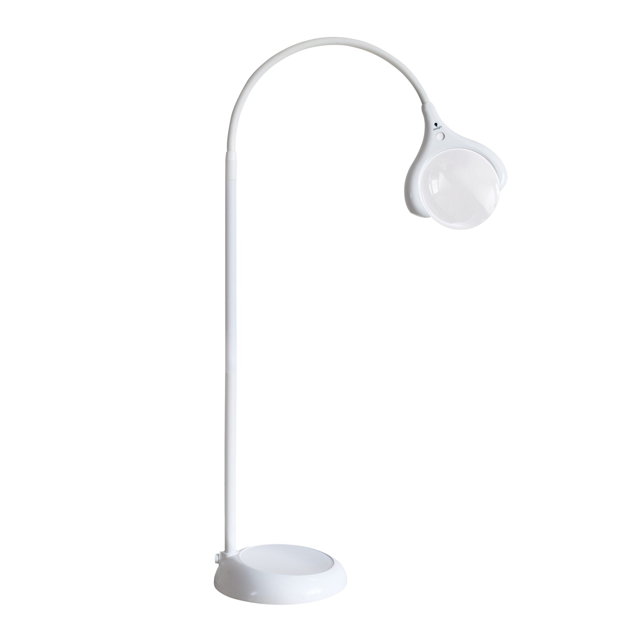 Daylight MAGnificent LED Magnifying Lamp with 5X Magnification - Adjustable Floor/Table Light for Reading, Crafts & Hobbies - Perfect for Jewelry Making, Sewing & Detailed Work