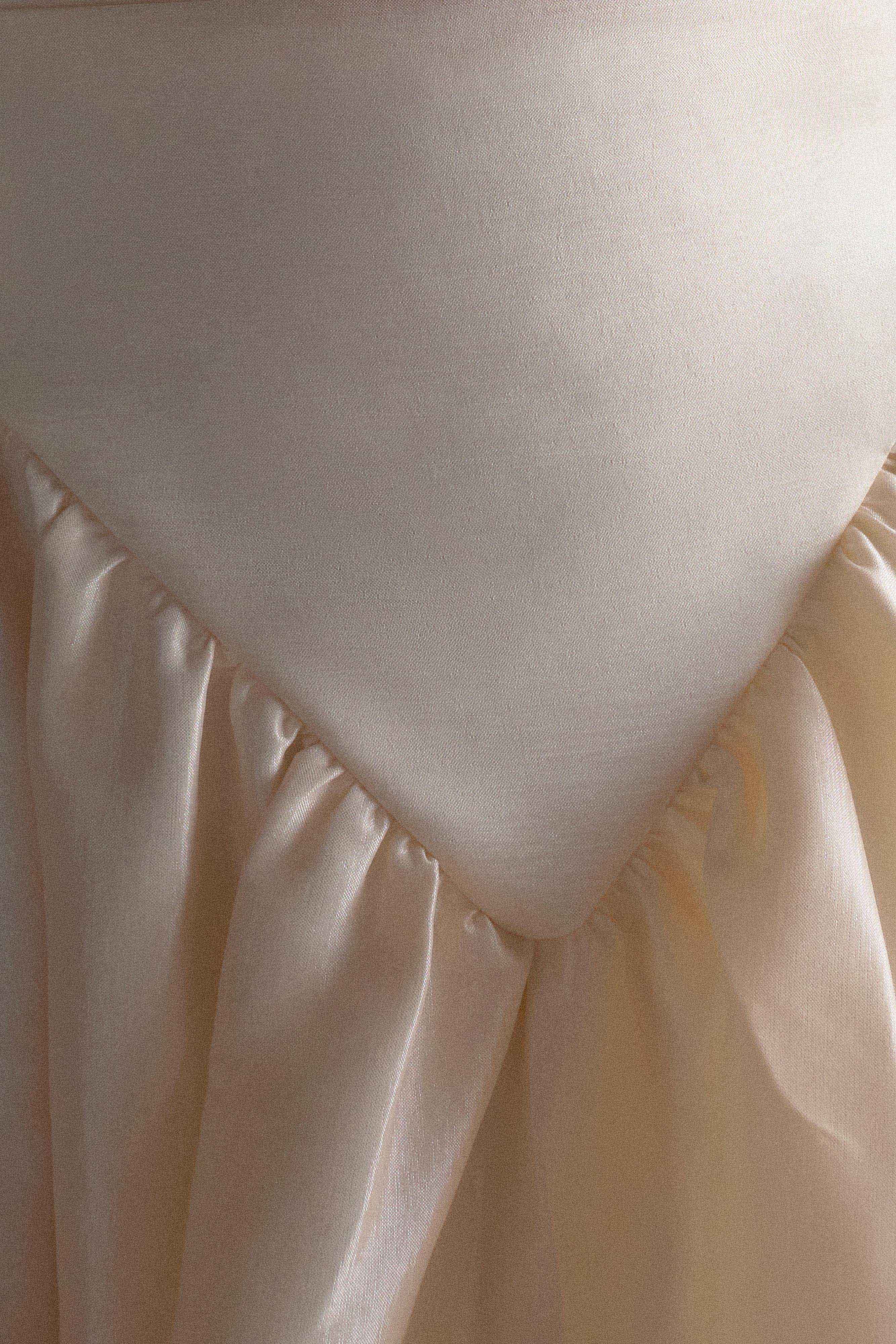 Carla Ruched Gown - Elegant Cream Ivory Evening Dress for Women | Perfect for Weddings, Prom & Formal Events