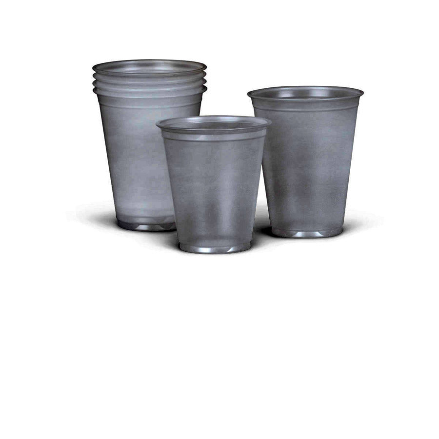 7 Oz Translucent Plastic Cups - Disposable Clear Drinking Cups for Parties, Picnics, and Office Use