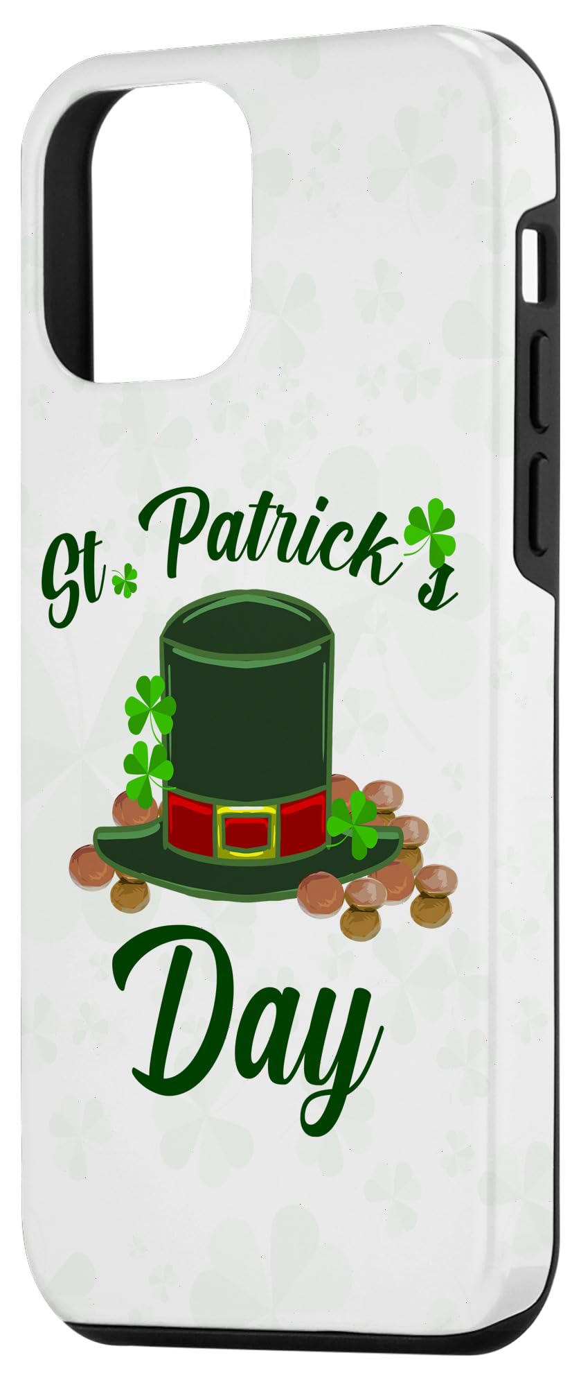 iPhone 12 Mini Case with St. Patrick's Day Design - Leprechaun Hat, Shamrock & Clover Coins | Perfect for St. Patrick's Day Celebrations & Irish-Themed Parties
