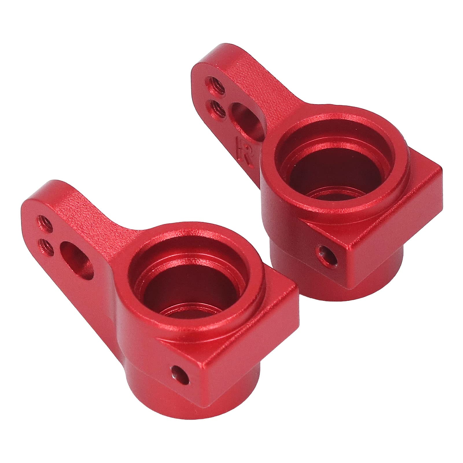 Aluminum Alloy RC Rear Hub Carrier Set - Left & Right Rear Knuckle Arm for Losi 1/10 22S 2WD RC Cars (Red) | Durable Upgrade Part for Off-Road Racing & RC Car Accessories