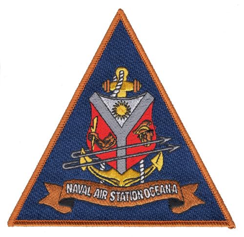 Oceana Virginia Naval Air Station Patch - Premium Embroidered Military Patch for Collectors, Veterans & Enthusiasts | Perfect for Jackets, Hats, Bags & Memorabilia Display